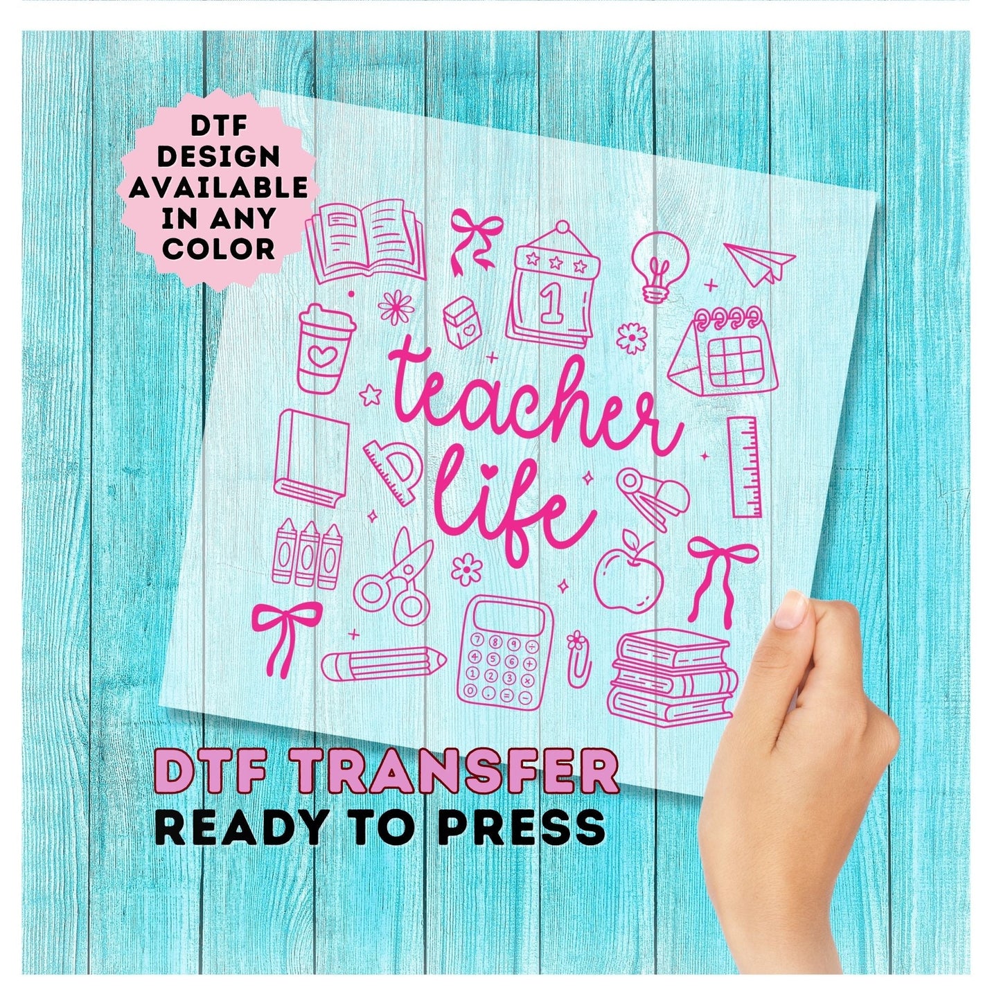 Teacher Life DTF Transfer