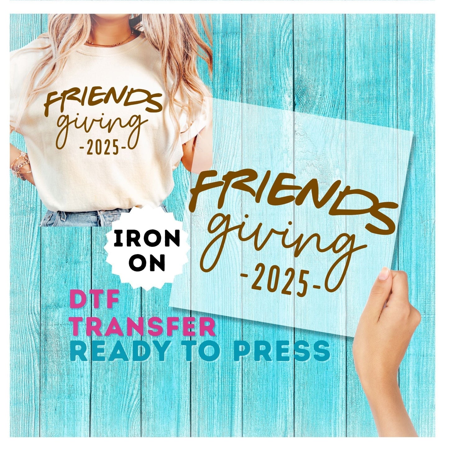 Friends Giving 2025 DTF Transfer FriendsGiving