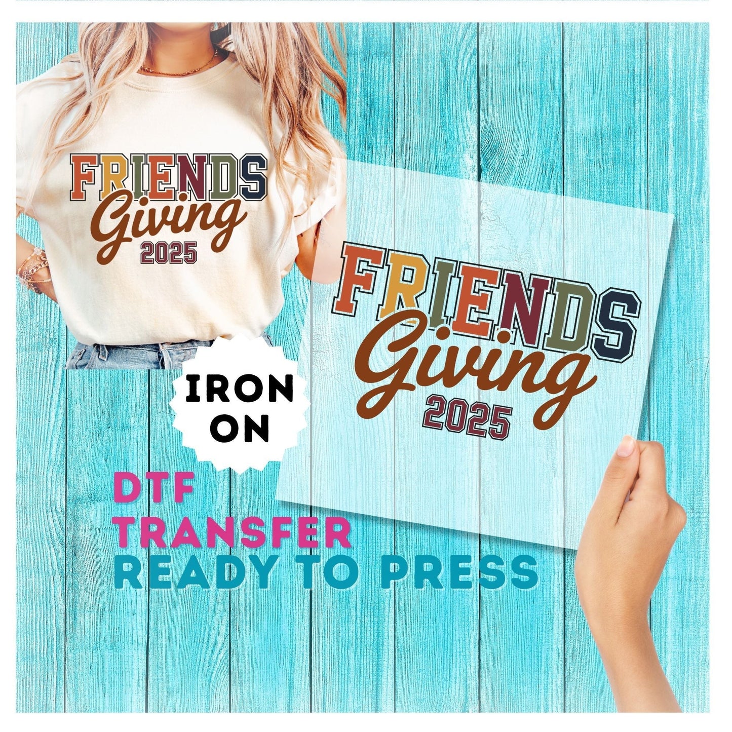 Friends Giving DTF Transfer FriendsGiving