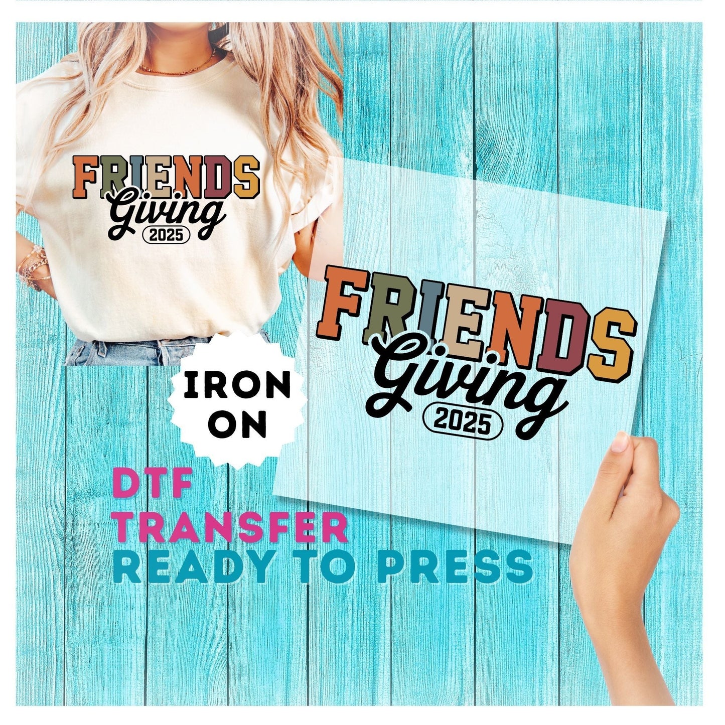 Friends Giving DTF Transfer FriendsGiving