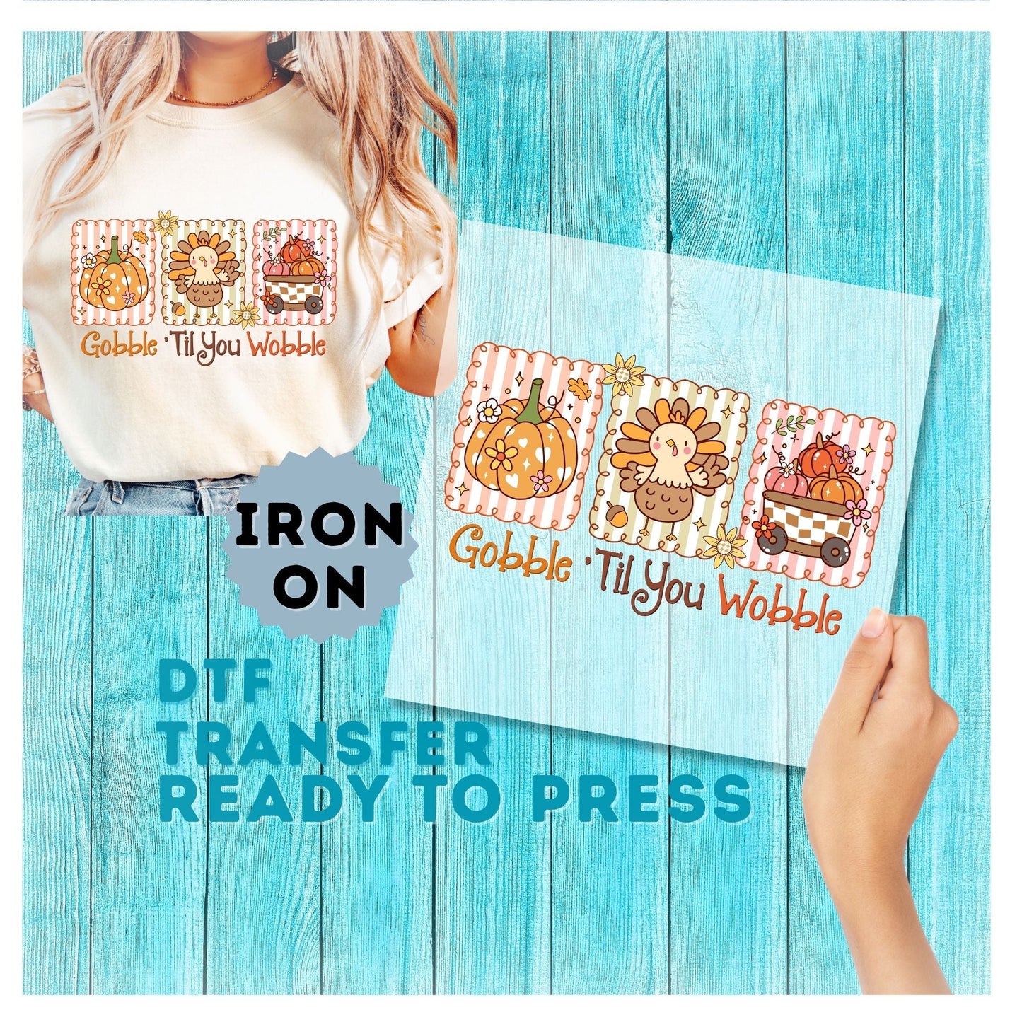 Turkey Stamps DTF Transfer