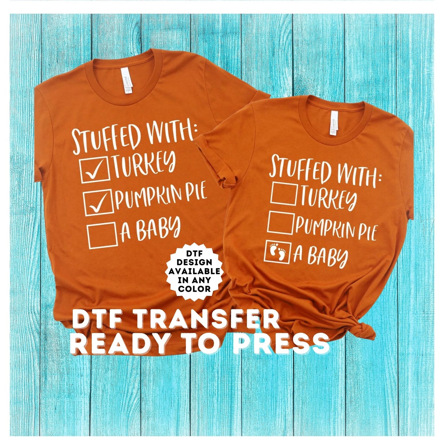 Thanksgiving Pregnancy DTF Transfer