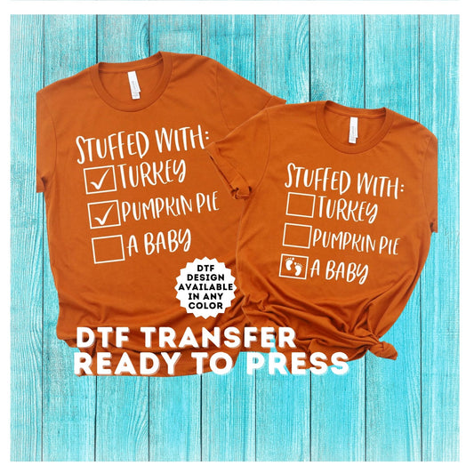 Thanksgiving Pregnancy DTF Transfer