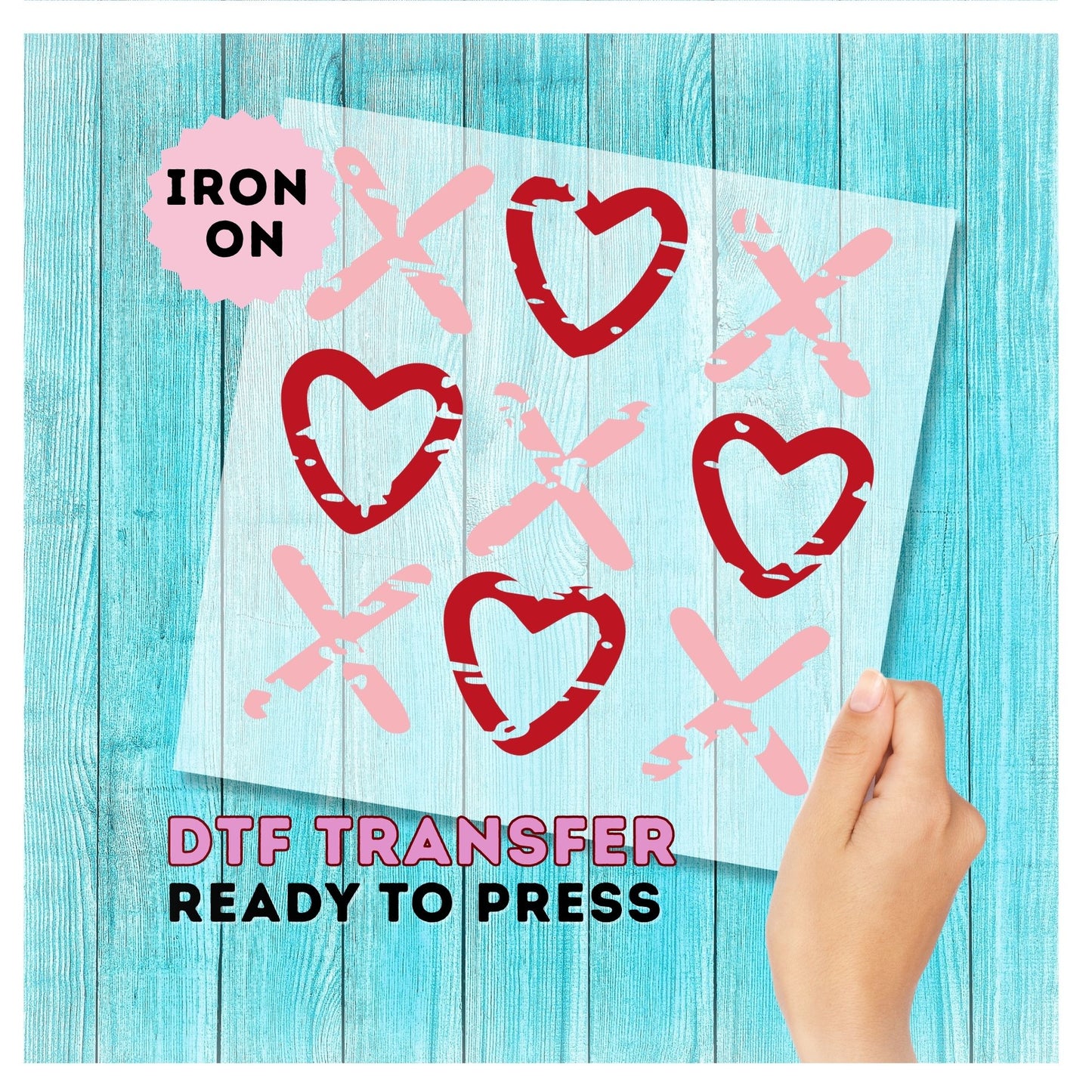 XOXO Tick Tack Toe DTF Transfer