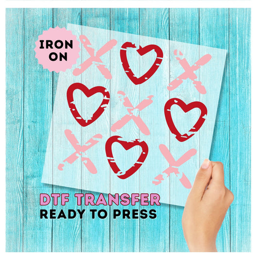 XOXO Tick Tack Toe DTF Transfer