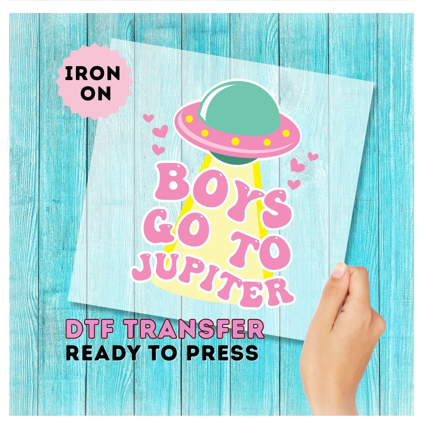 Boys Go to Jupiter Funny Valentine DTF Transfer