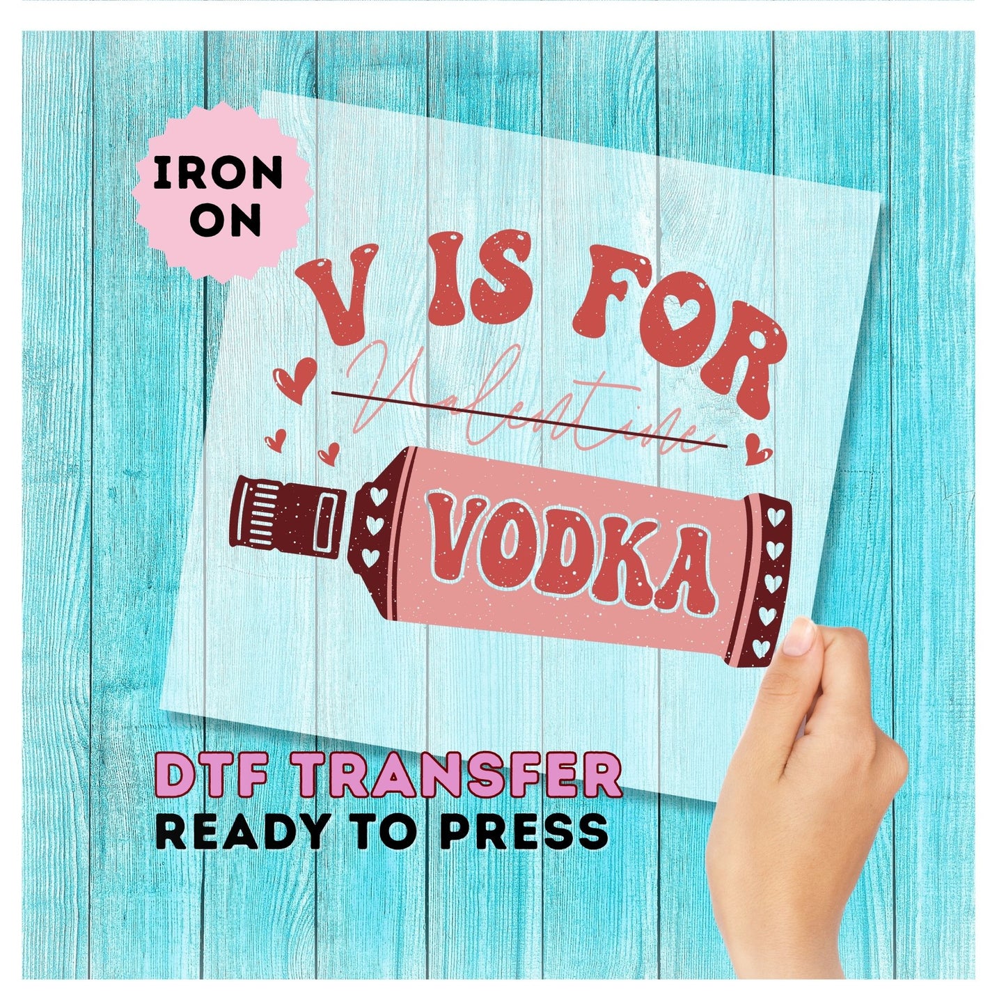 V is for Vodka DTF Transfer