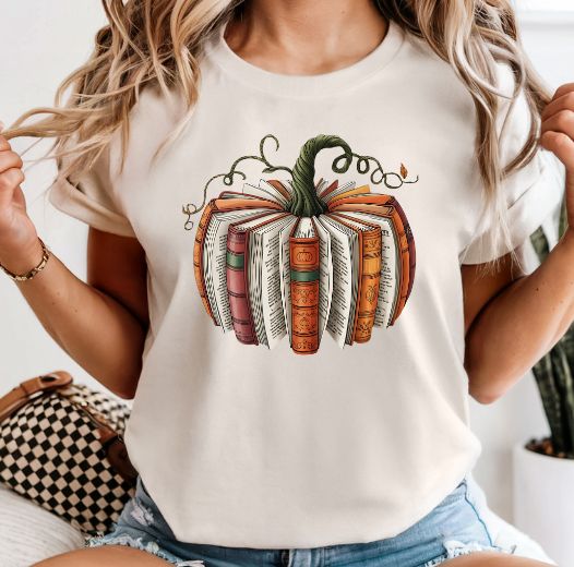 Pumpkin Book - Comfort Colors Tee or Sweatshirt