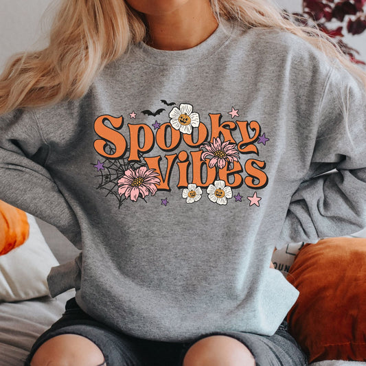 Spooky Vibes Halloween Sweatshirt