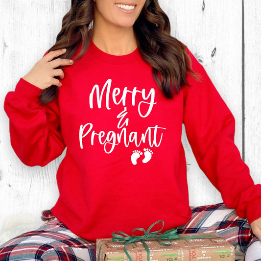 Merry and Pregnant Sweatshirt
