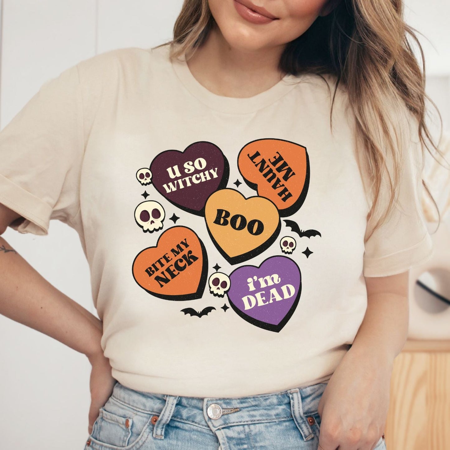 Heart Phrases Halloween Tee