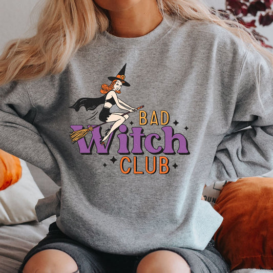 Bad Witch Club Halloween Sweatshirt