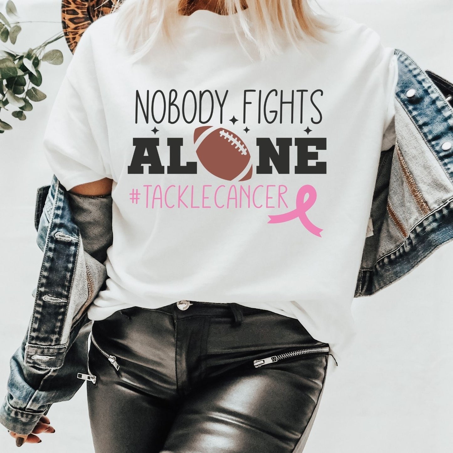 Nobody Fights Alone Breast Cancer Awareness