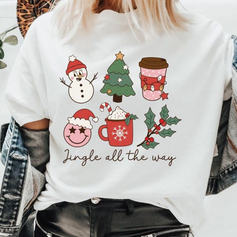 Jingle All The Way - Christmas Retro Tee
