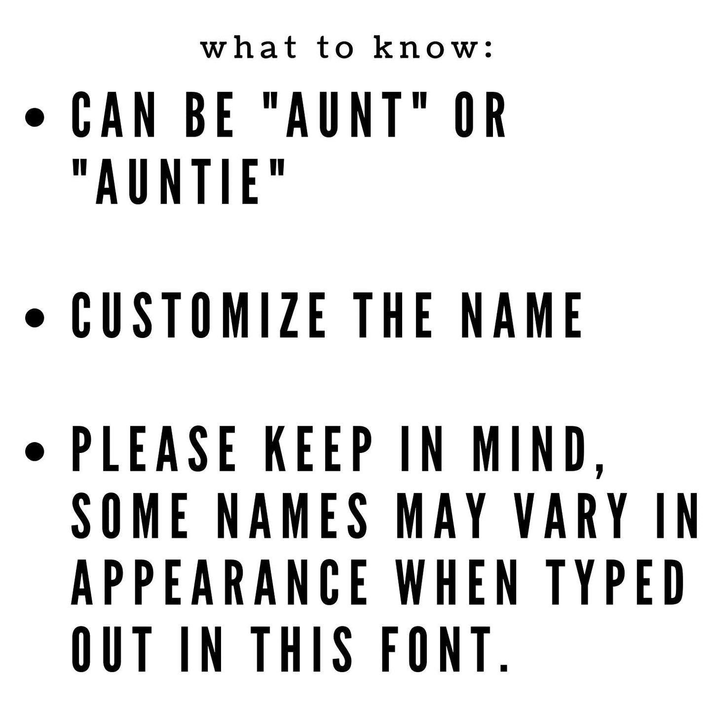 Custom Auntie or Aunt Shirt