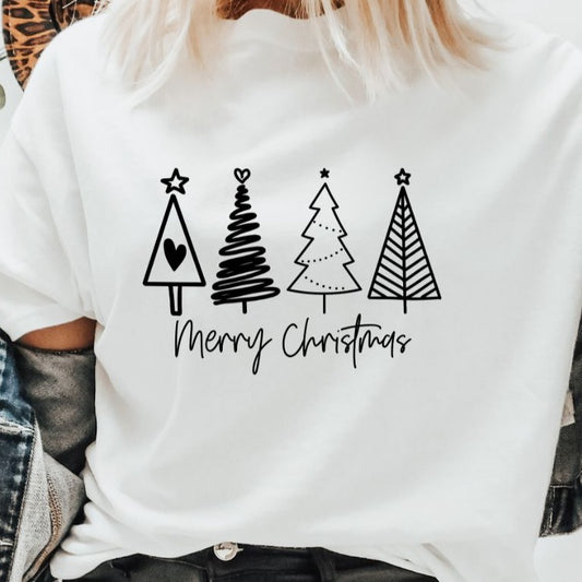 Modern Tree Merry Christmas
