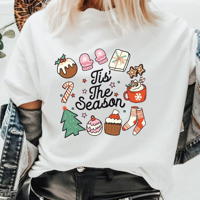 Tis The Season - Christmas Retro Tee