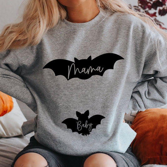 Mama Bat Baby Bat Sweatshirt