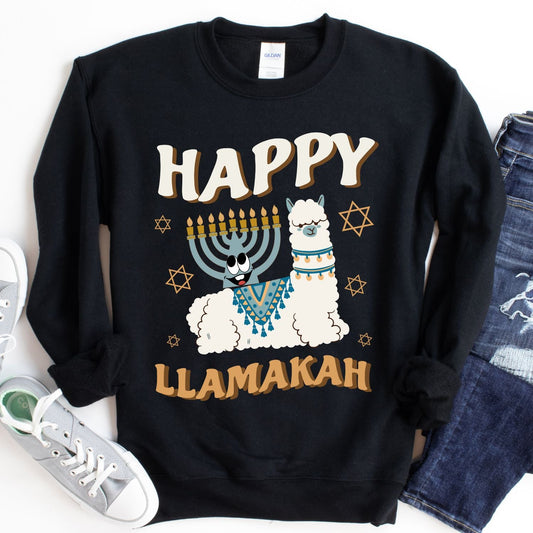 Happy Llamakah Sweatshirt