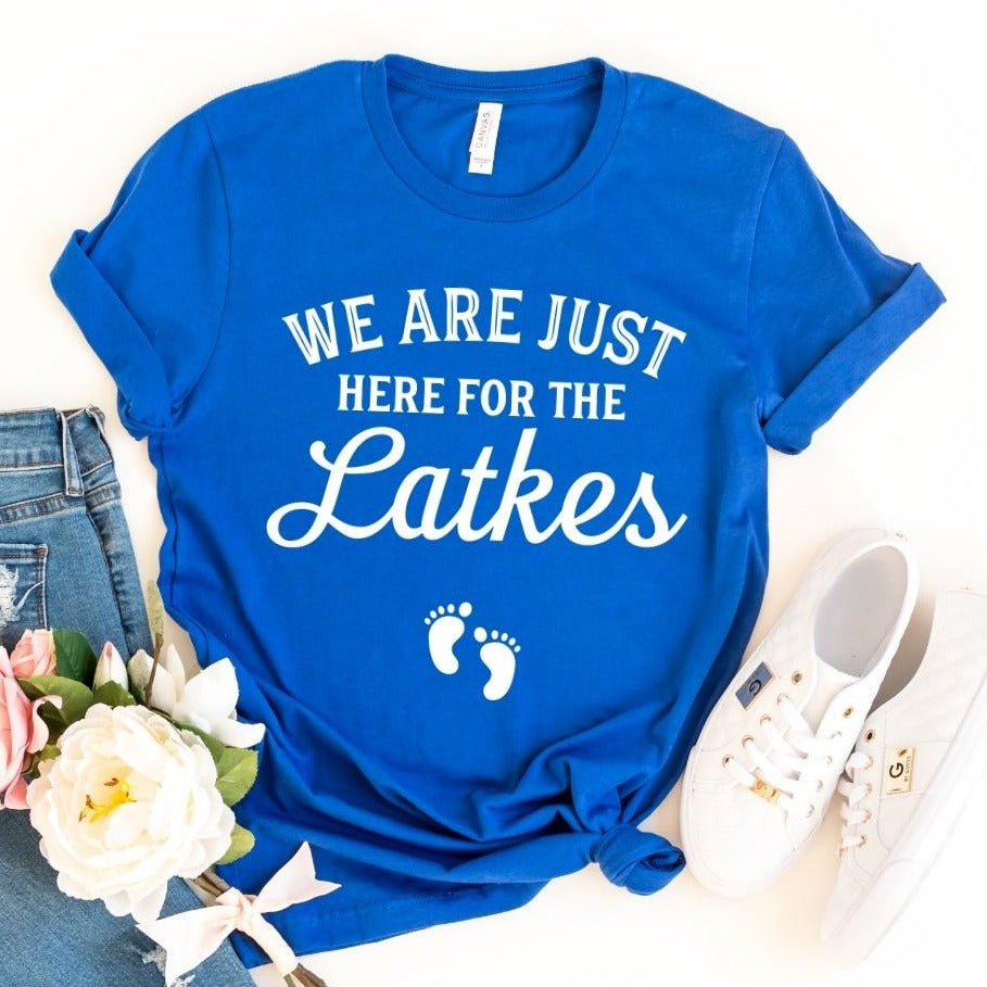 We are just here for the latkes | Hanukkah Pregnancy Announcement