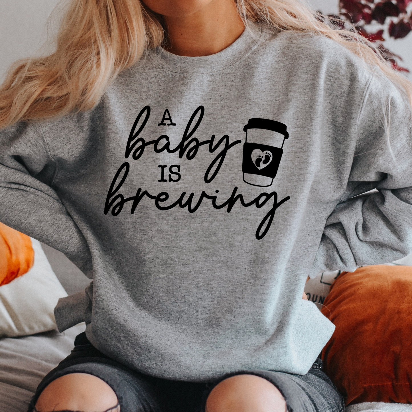 A Baby is Brewing Sweatshirt