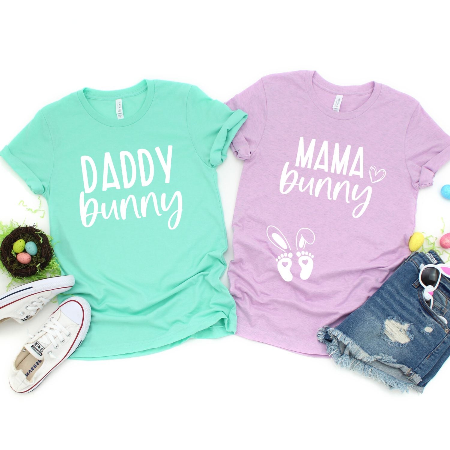 mommy bunny baby bunny shirt