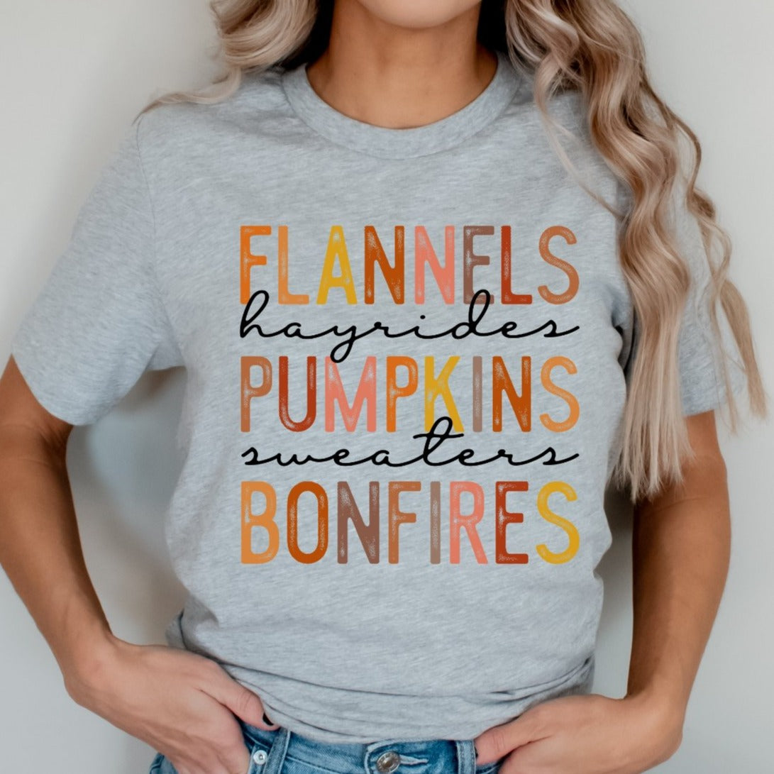 Flannels Hayrides Pumpkins