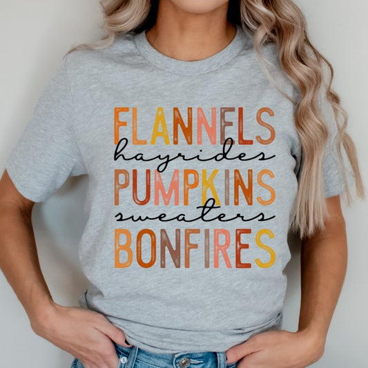 Flannels Hayrides Pumpkins