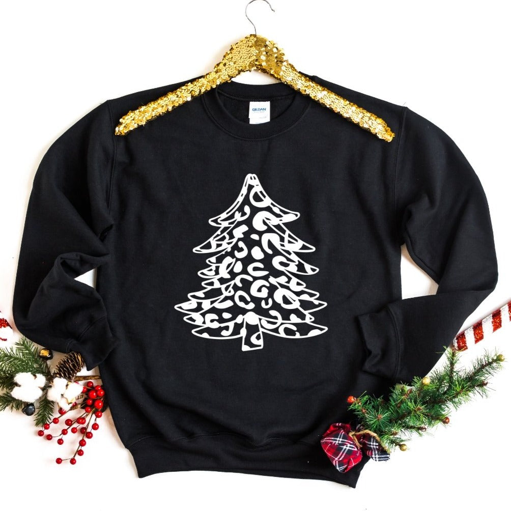 Leopard Christmas Tree Sweatshirt