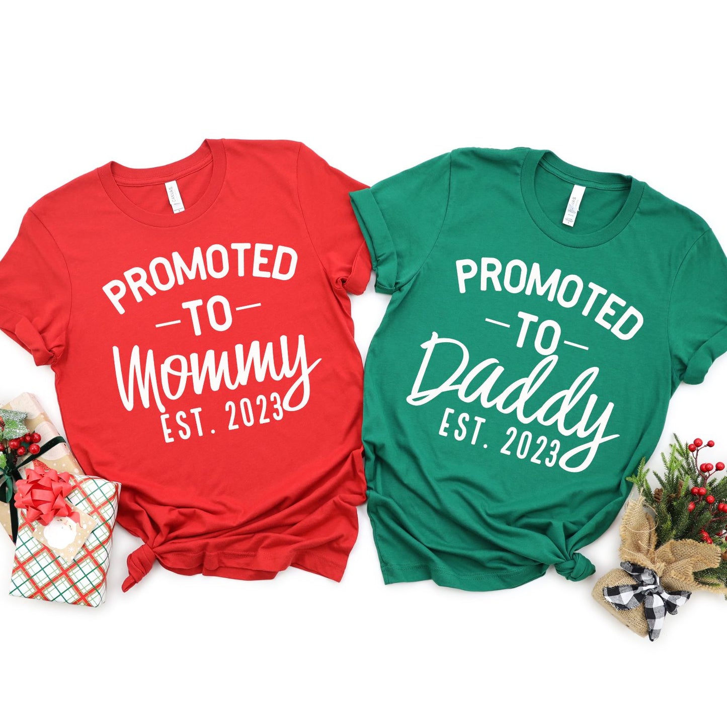 Promoted to Mommy Daddy Est Customize