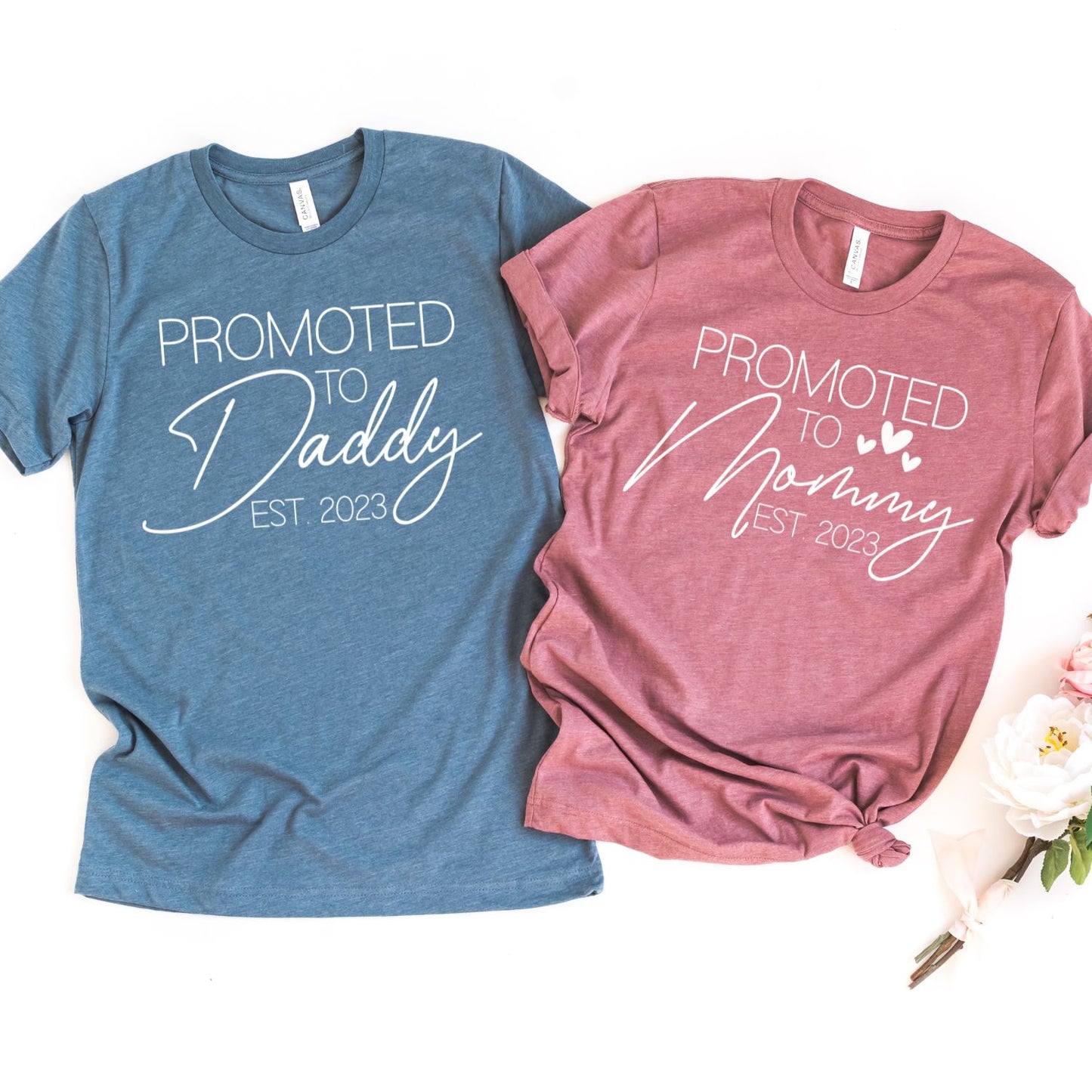 Promoted to Mommy Daddy Est Customize