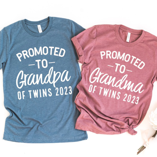 Promoted to Grandma / Grandpa of Twins 2023