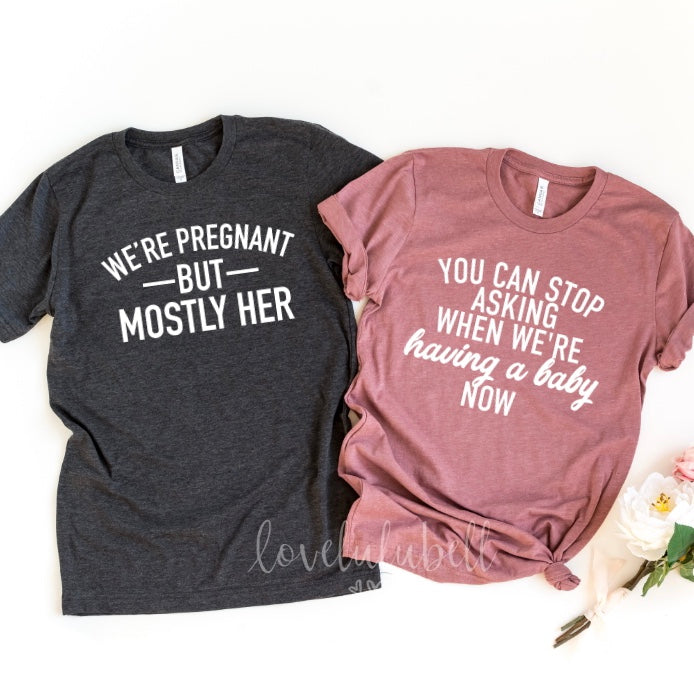 Funny Pregnancy Announcement Shirts